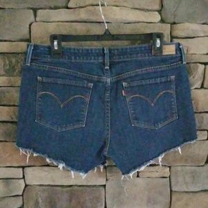Levi's Cut Off Denim Jean Shorts.